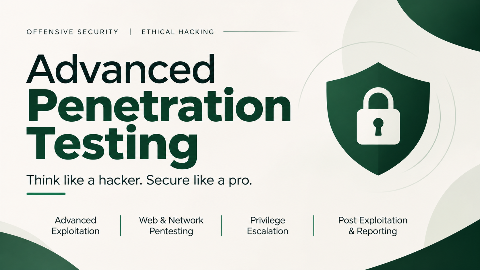 Advanced Penetration Testing for Training